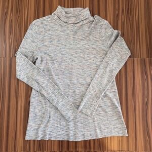 We The Free Space Dye Turtleneck Knit Top Large Minimalist Athleisure Cozy
